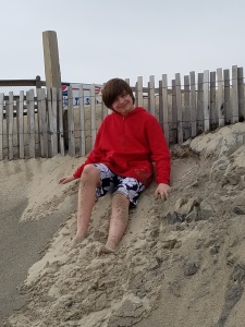 dylan on beach